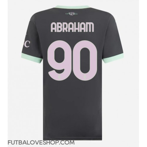 Dres AC Milan Tammy Abraham #90 Tretina pre Ženy 2024-25 Krátky Rukáv